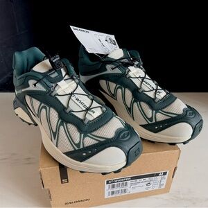 SALOMON XT WHISPER Sneakers Vanilla Ice Green Gables Athletic Shoes Size M 5 W 6